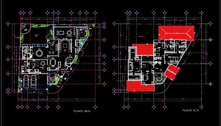 848.-free-download-cad-drawings-of-a-two-storey-residential-house-floor-plan