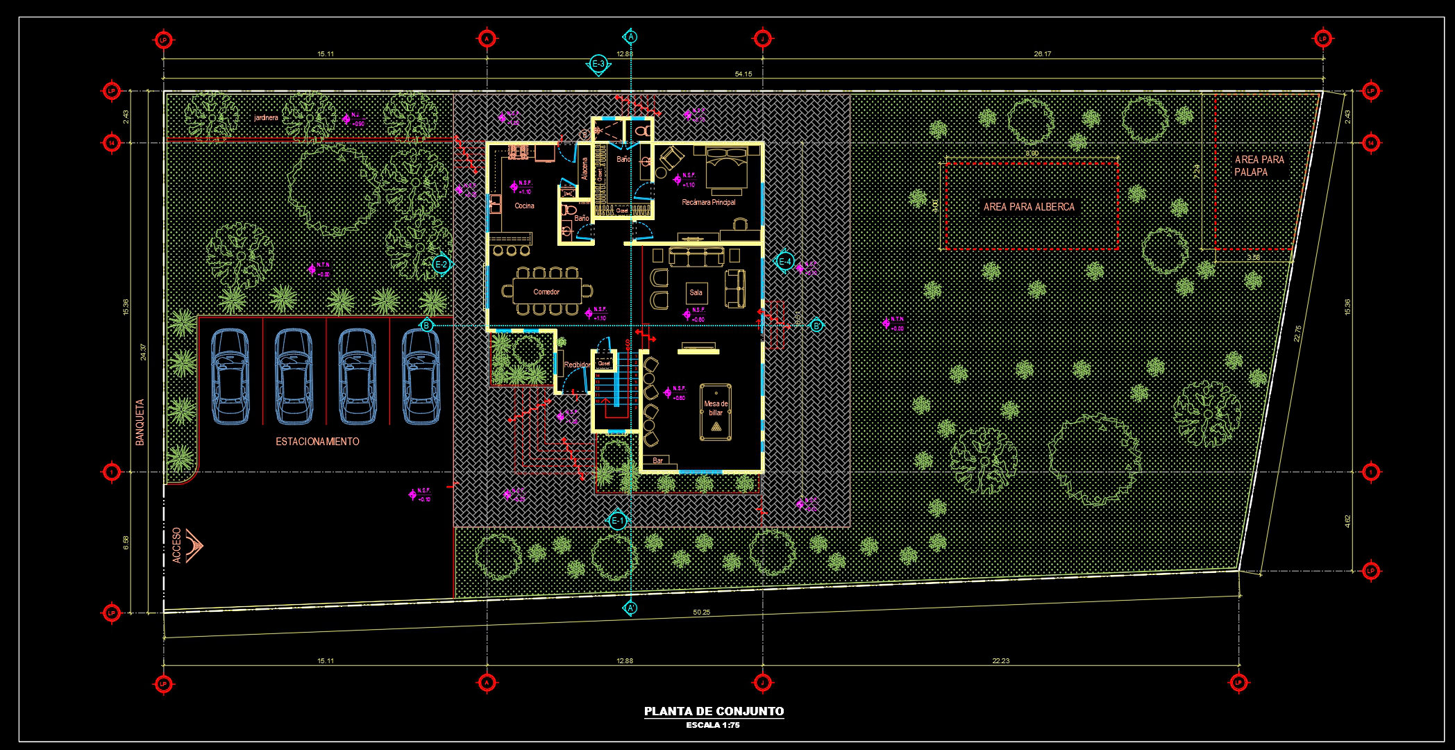 849. Download Complete CAD Drawings for a 2-Storey House – Floor Plans, Sections, Elevations and Roof Plan (1)