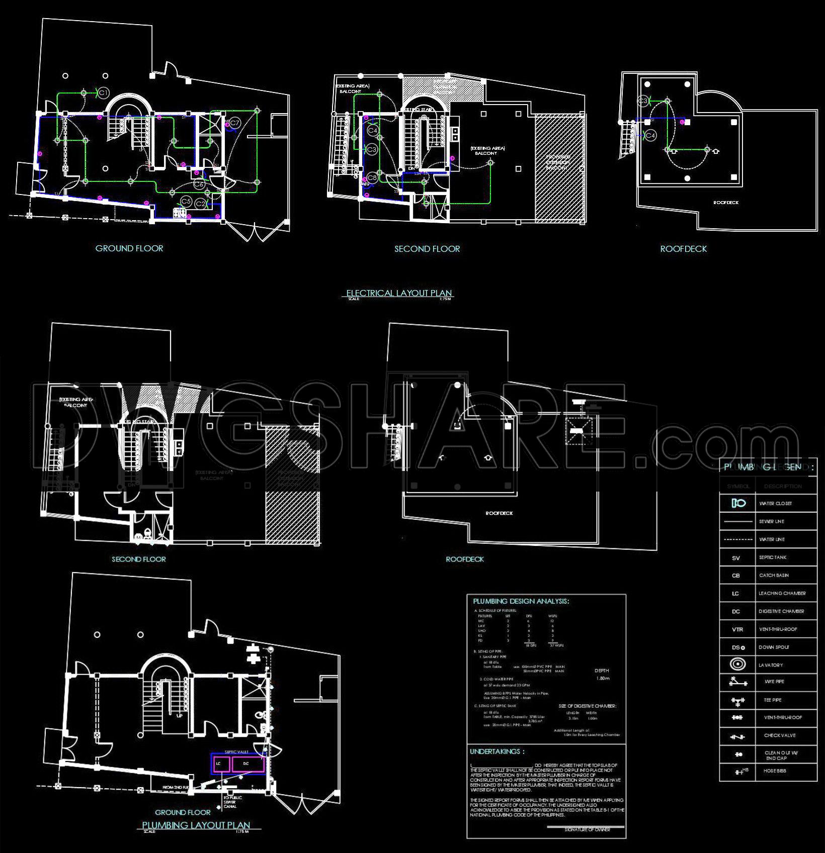 853. Download CAD Drawings for a Two-Storey Residential House Design (3)