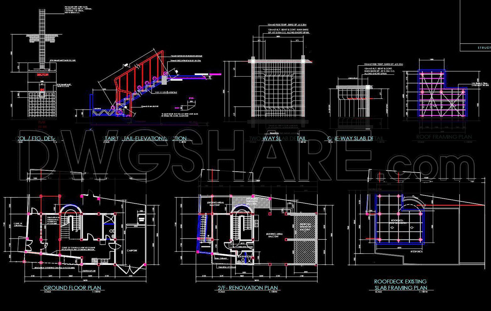 853. Download CAD Drawings for a Two-Storey Residential House Design (5)