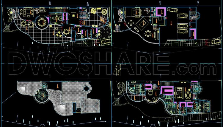 854.-free-download-cad-drawings-of-a-modern-villa-floor-plan-design