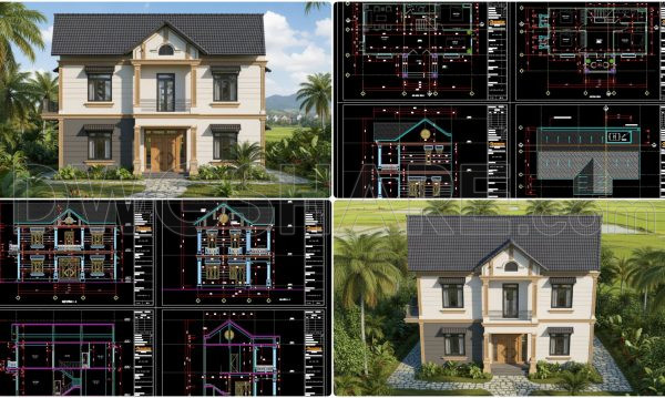 865. Download Concept Design Drawings For A 4-bedroom Single-family House (9m X 13,7m)