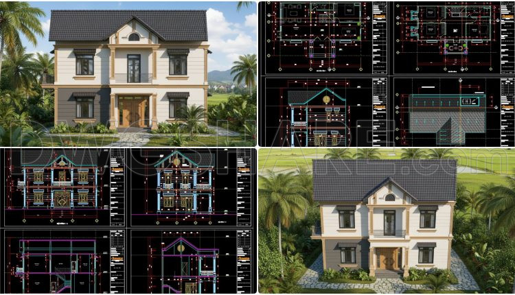 865. Download Concept Design Drawings For A 4-bedroom Single-family House (9m X 13,7m)