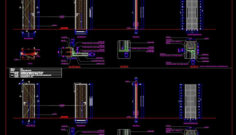 865.-modern-wooden-door-detail-cad-block-with-frame-and-section