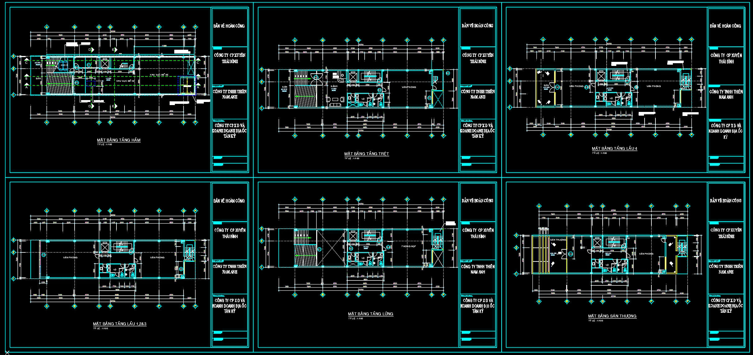 904. Download Architectural CAD Plans for a 5-Storey House (7,2m × 30,7m) (2)