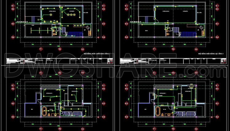 216.-download-complete-house-electrical-cad-drawings-lighting-power-plans-1