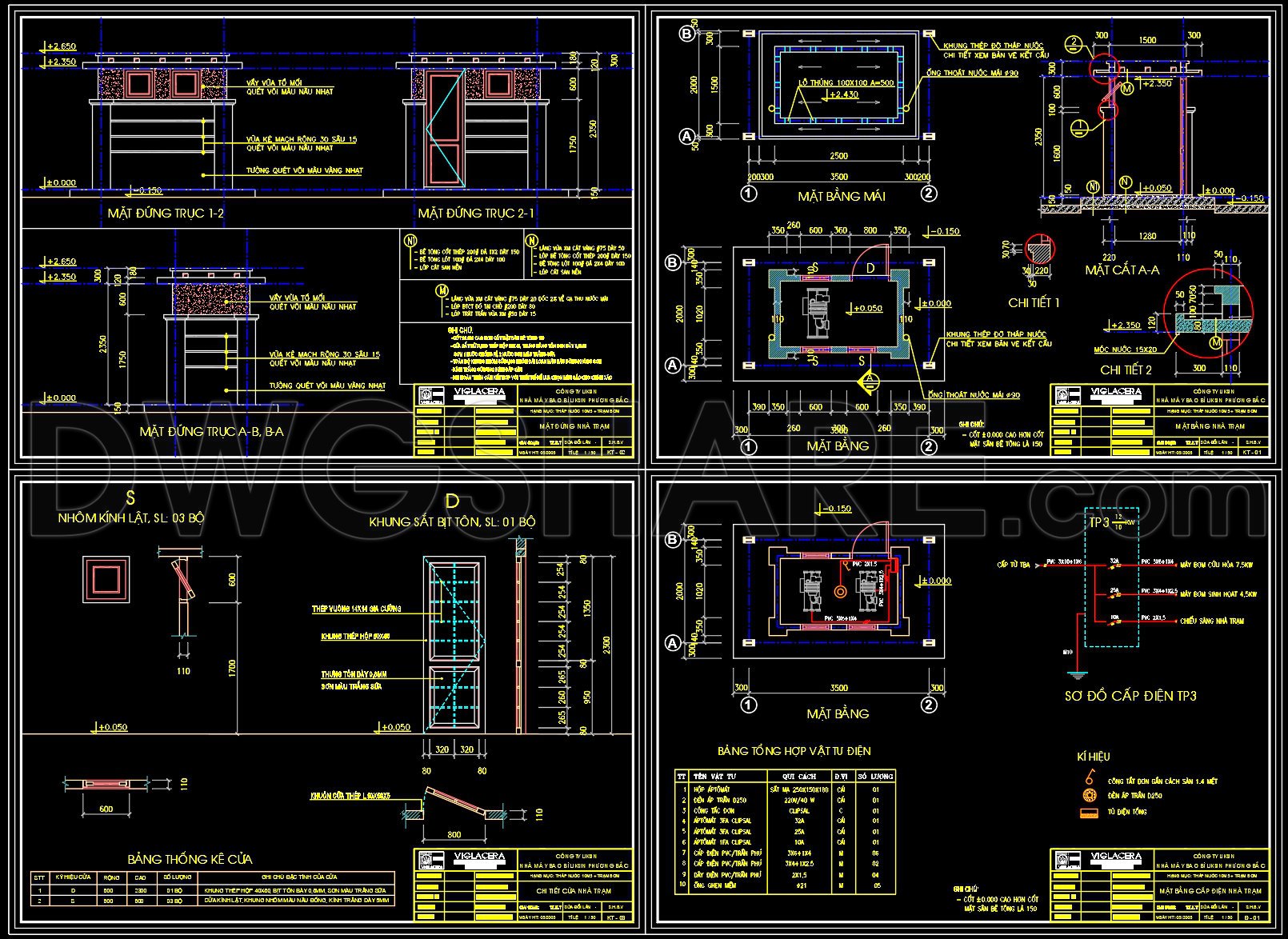 226. Pump House & Water Tower – Complete CAD Drawings (1)
