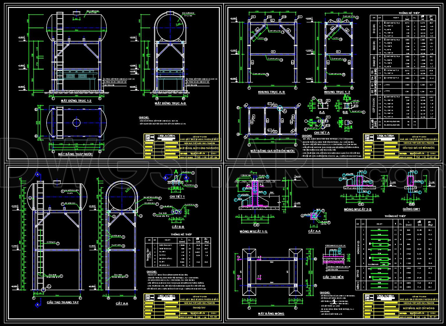 226. Pump House & Water Tower – Complete CAD Drawings (2)