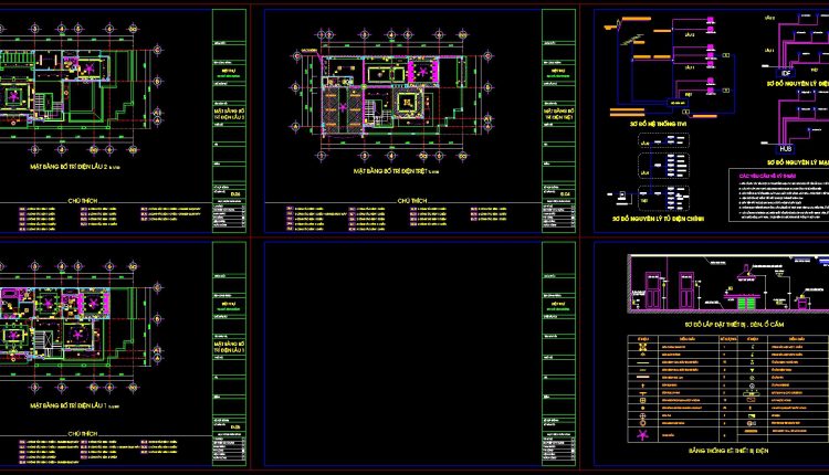 232.-villa-electrical-telephone-network-cad-drawings