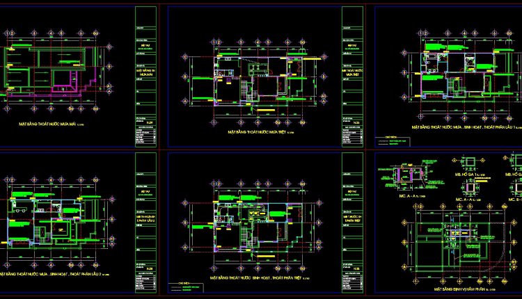 233.-villa-water-supply-drainage-cad-drawings-1
