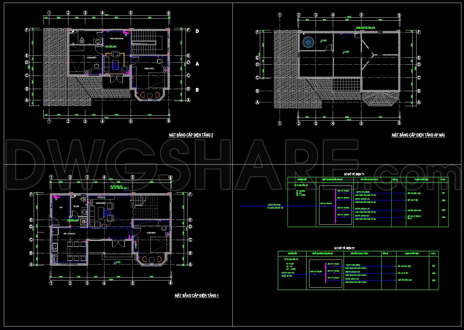 236. Complete 2-Story House Electrical & Lighting CAD Drawings (2)