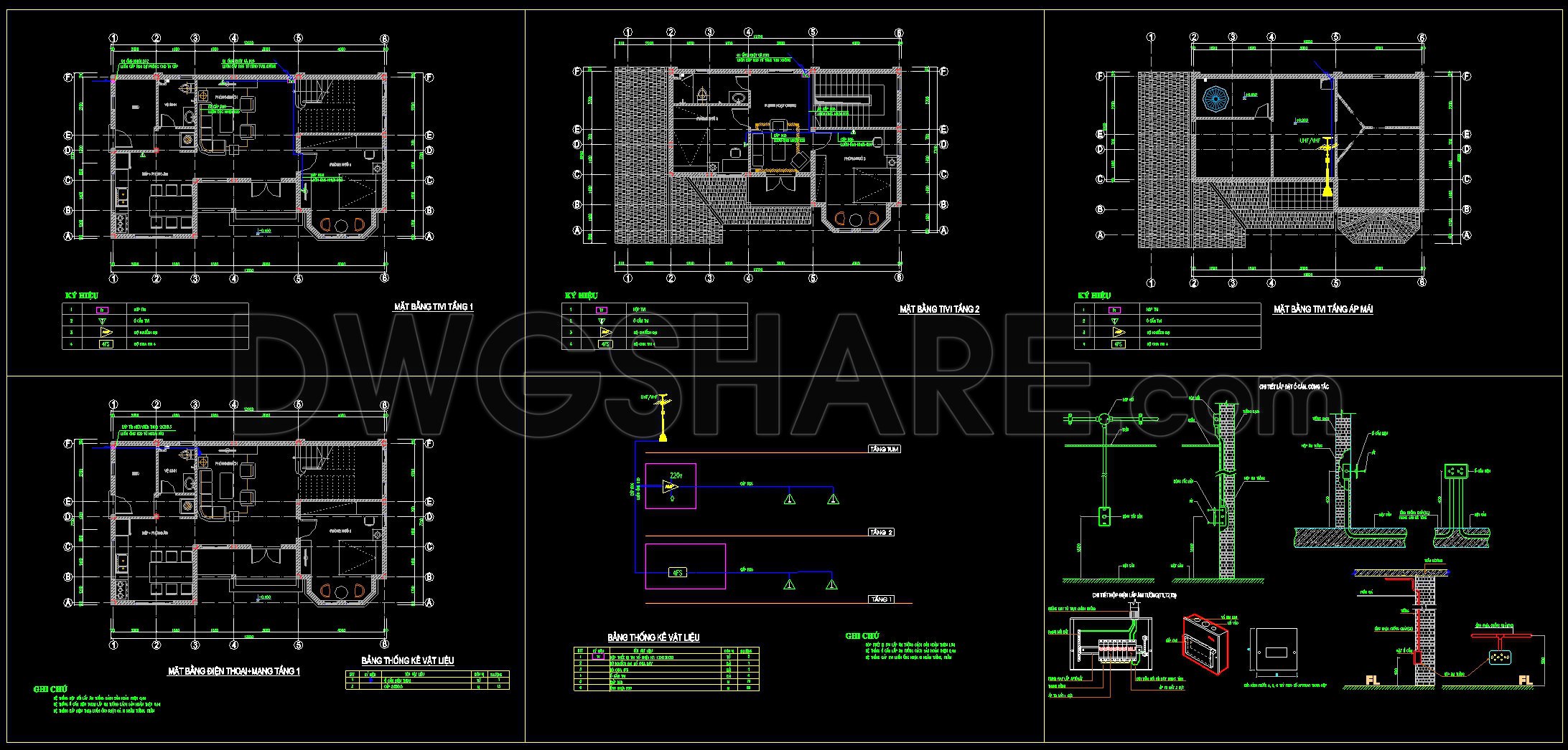 236. Complete 2-Story House Electrical & Lighting CAD Drawings (3)