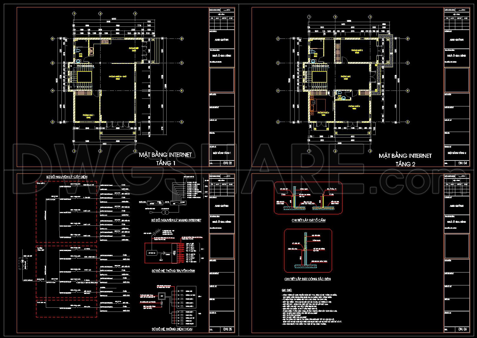237. Complete 2-Story House Electrical & MEP CAD Drawings (2)