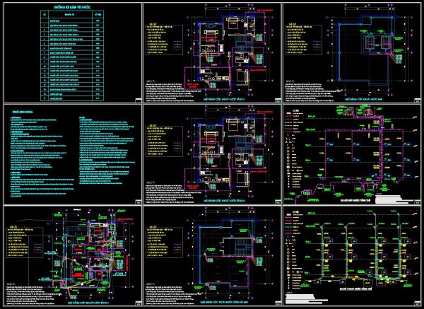 242. Complete 3-Story House Plumbing CAD Drawings (2) - Free Cad Blocks ...