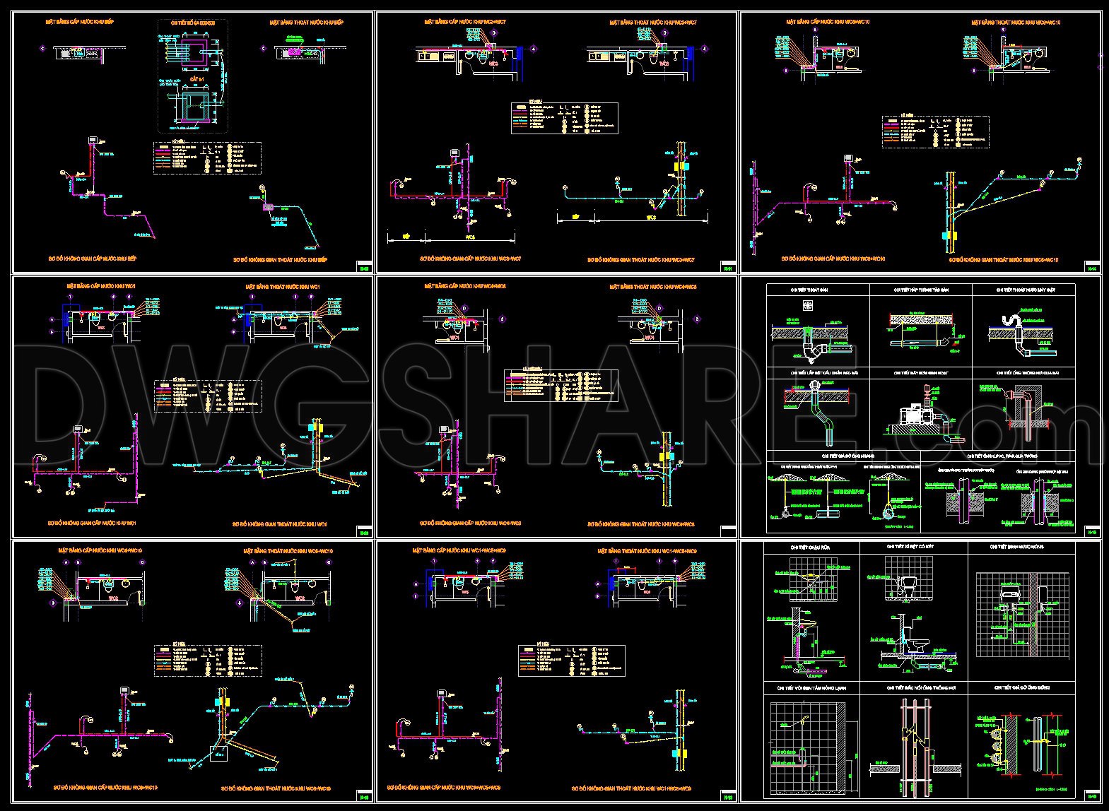 242. Complete 3-Story House Plumbing CAD Drawings (2)