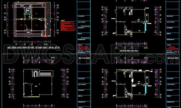 248.-2-story-house-water-supply-drainage-cad-drawings-1