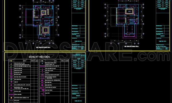 251.-residential-electrical-layout-cad-drawings-2-floors