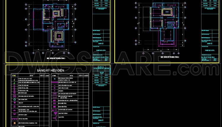 251.-residential-electrical-layout-cad-drawings-2-floors