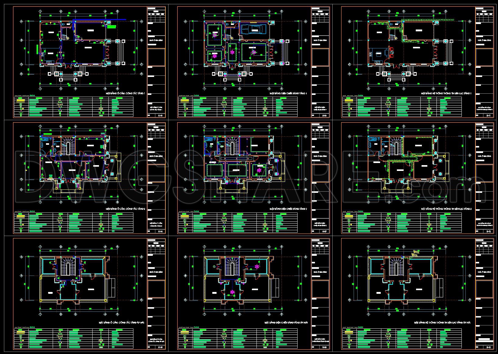 259. Residential Electrical Plans – Lighting, Power, Communication & MEP CAD Drawings (1)