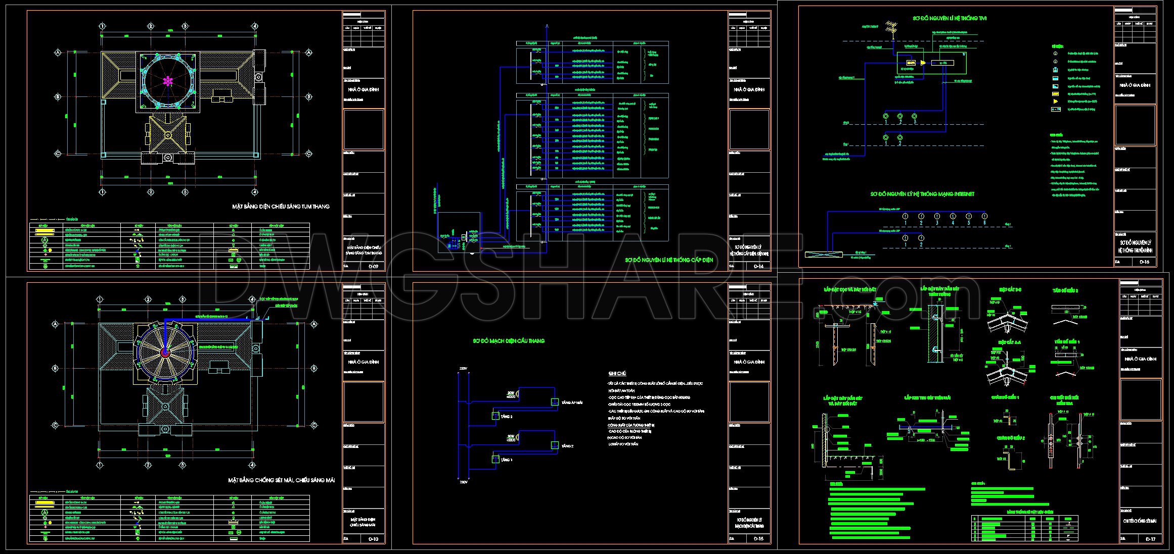 259. Residential Electrical Plans – Lighting, Power, Communication & MEP CAD Drawings (2)