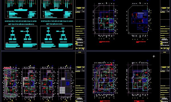 264.-villa-electrical-design-drawings-power-lighting-telephone-antenna-plans-dwg