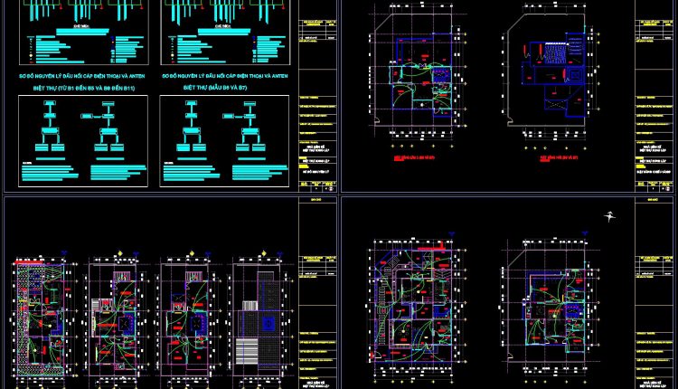 264.-villa-electrical-design-drawings-power-lighting-telephone-antenna-plans-dwg