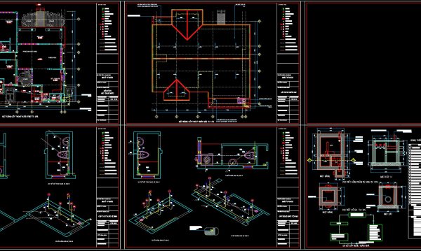 266.-house-plumbing-system-cad-drawings-water-supply-drainage-and-septic-tank