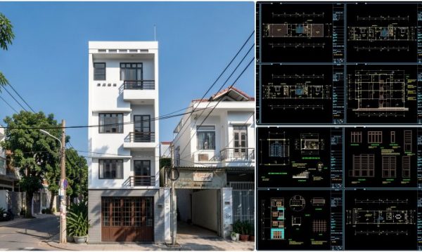 518.-4.5m-x-15m-narrow-house-floor-plans-elevations-details-cad-dwg-1