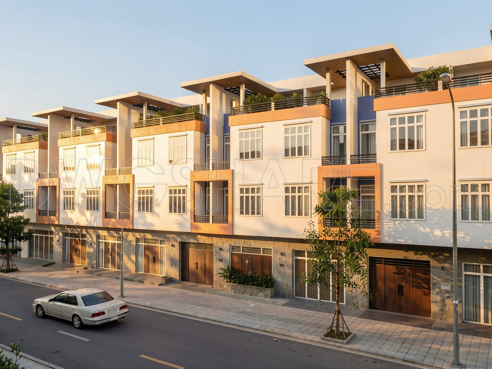 519. Modern Classic Row Houses 5 × 15 m – Architectural Plans DWG (5)