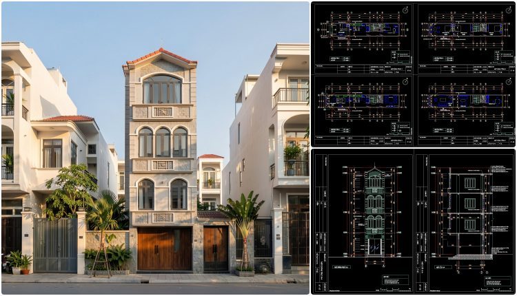 526.-4-story-commercial-building-concept-design-floor-plans-elevation-section-cad-dwg-1