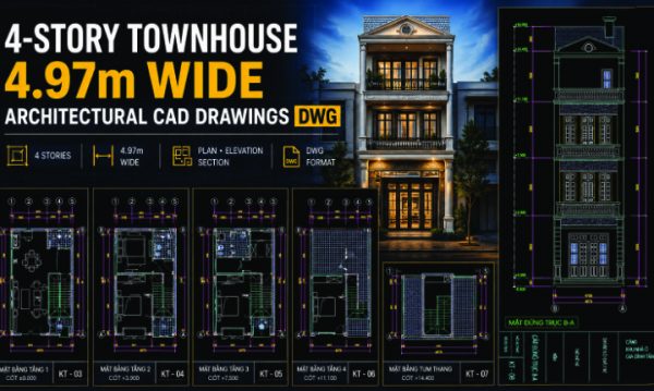 531.-4-story-townhouse-4.97m-wide-architectural-cad-drawings-dwg-1