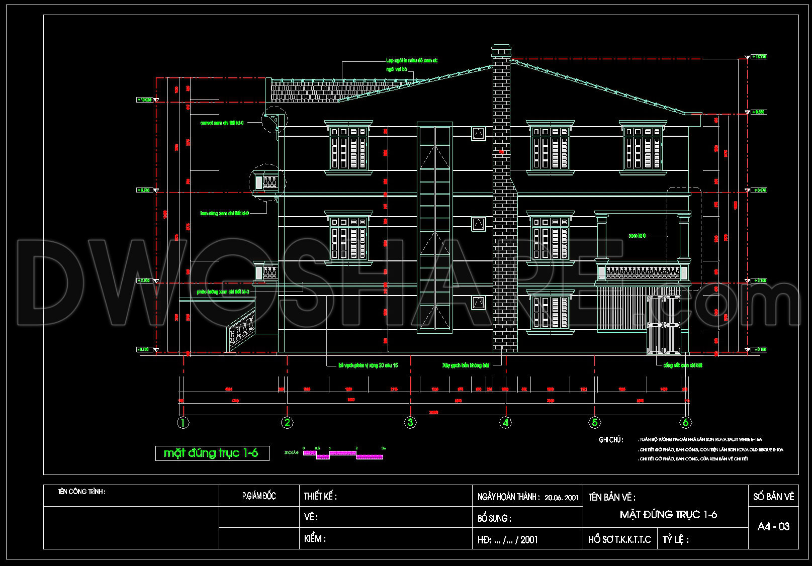 532. 4-Story Townhouse 4.8m Wide – Architectural CAD Drawings DWG (4)
