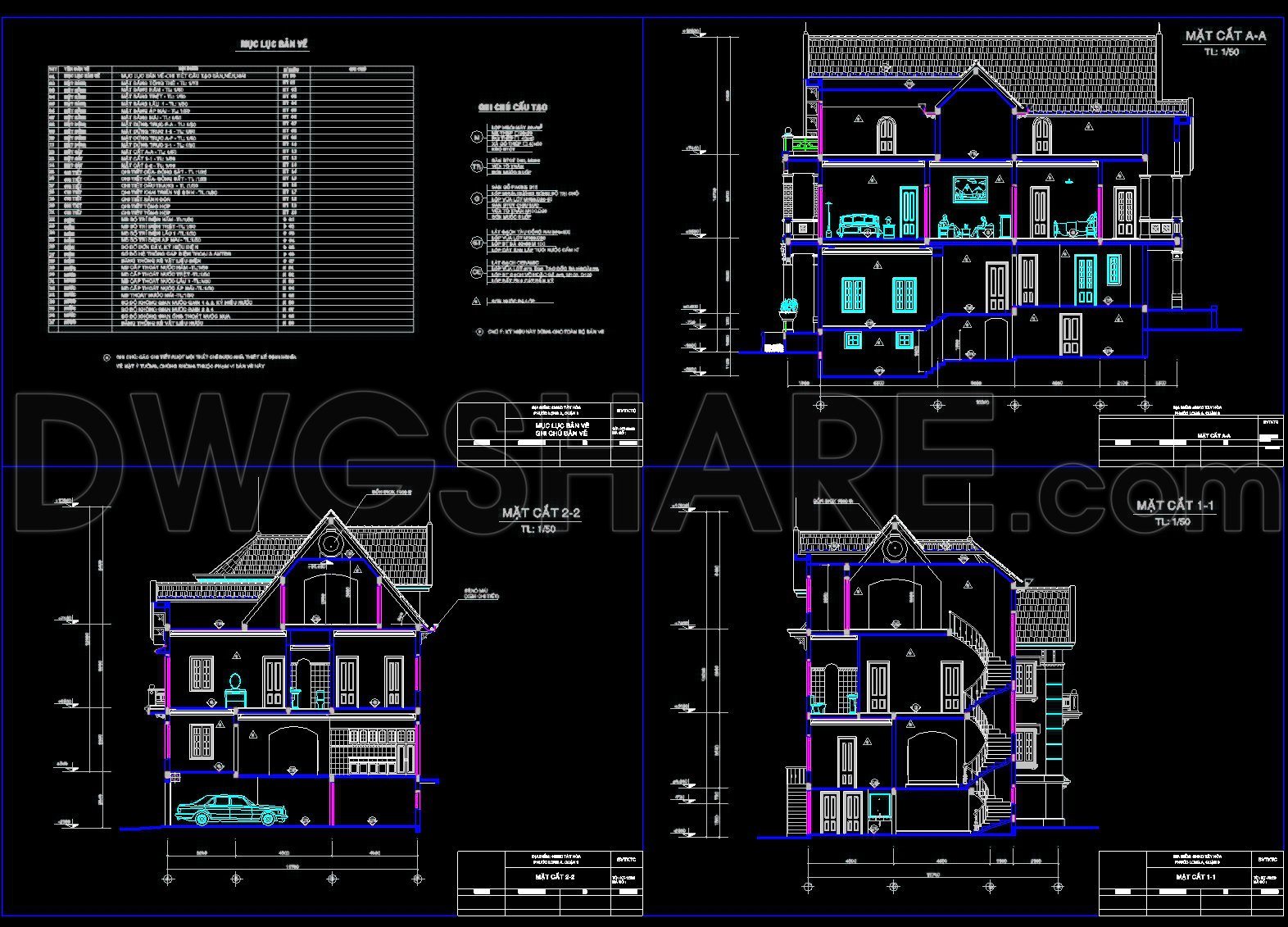 559. Luxury Classic Villa 18 × 12 m – 3-Story Architectural Drawings (3)