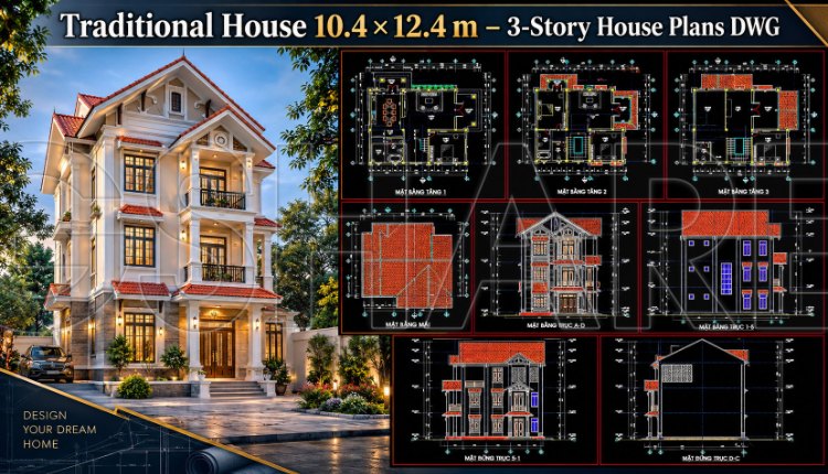 560.-traditional-house-10.4-_-12.4-m-3-story-house-plans-dwg-1