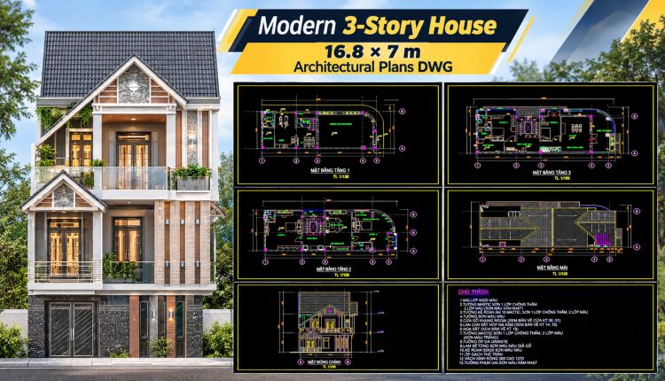 573.-modern-3-story-house-16.8-_-7-m-architectural-plans-dwg-1