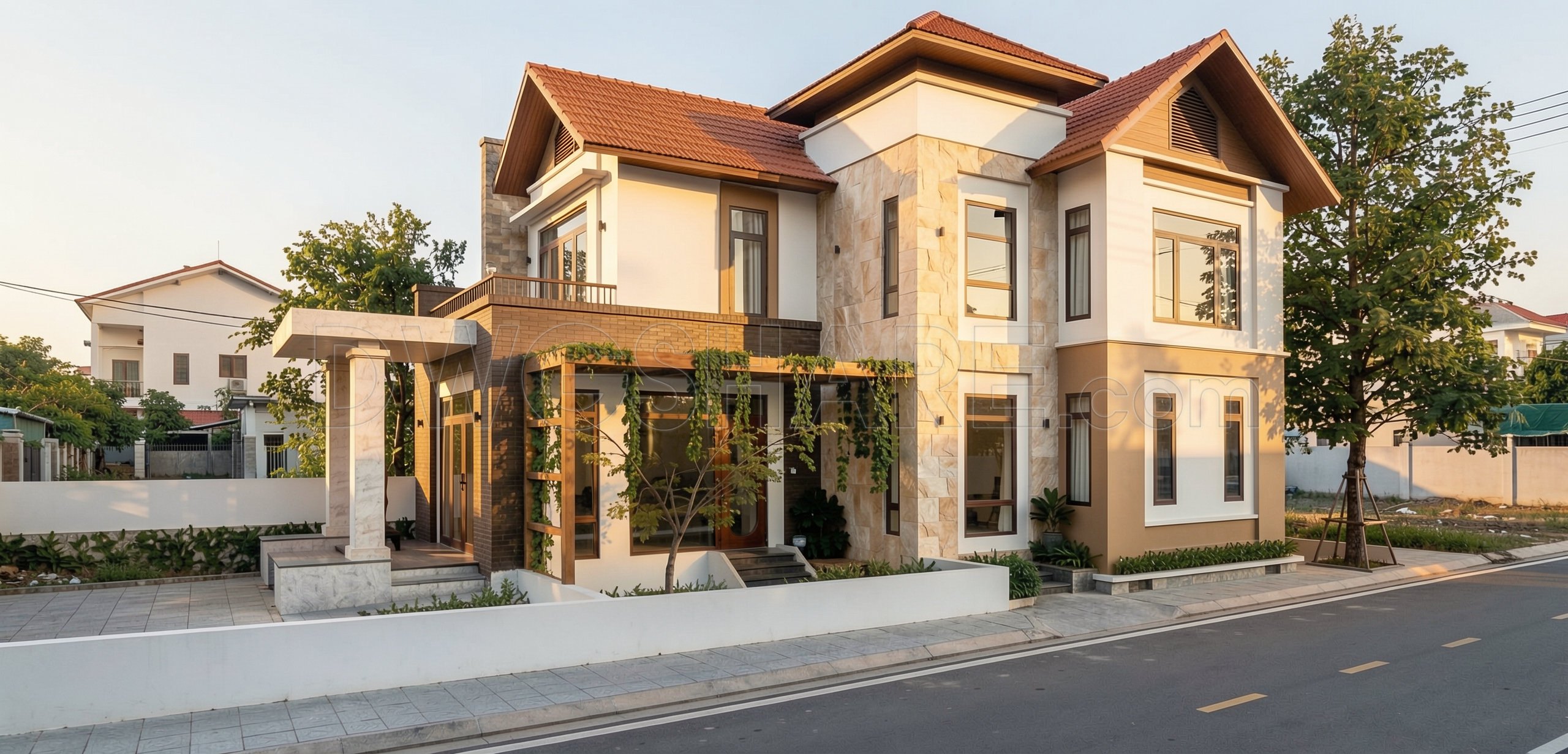 577. Modern House 14.92 × 9.10 m – 3-Story Architectural Plans DWG (4)