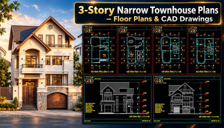 582.-3-story-narrow-townhouse-plans-floor-plans-cad-drawings-1