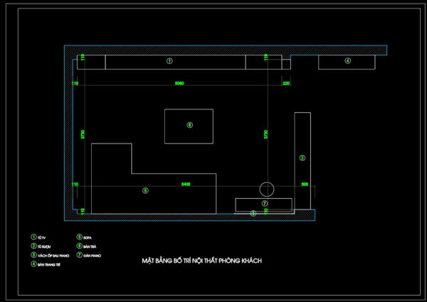 149. Modern Living Room Furniture CAD Drawing DWG – TV Cabinet, Wine ...