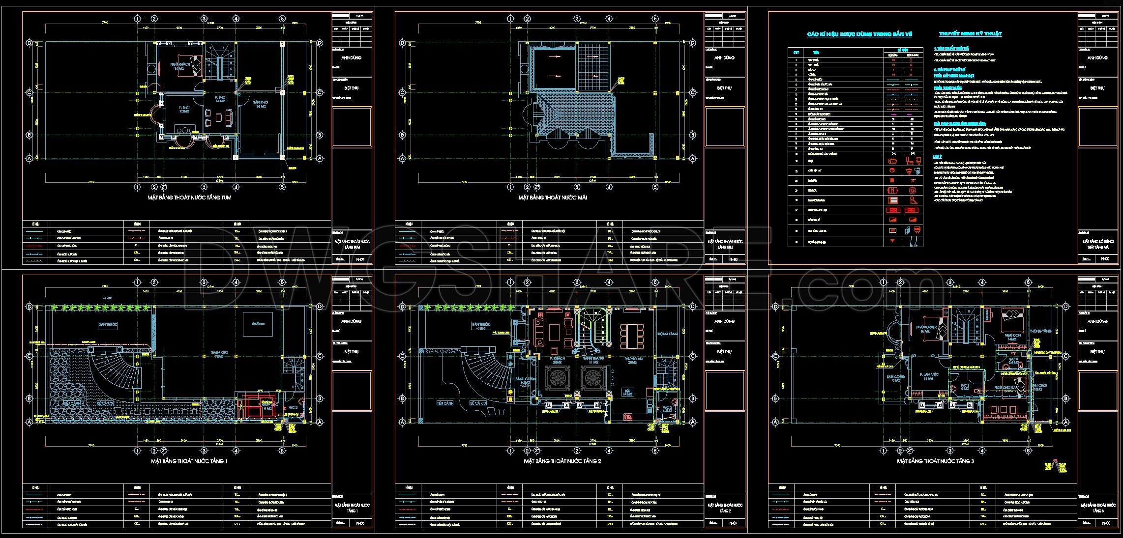 274. Complete House Plumbing Plans – Water Supply & Drainage System DWG (2)