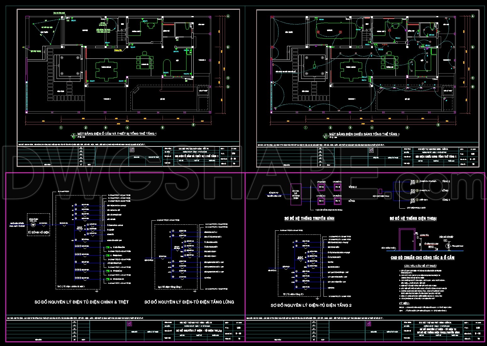 275. Complete Residential Electrical Plans – Lighting, Power & Low-Voltage Systems DWG (2)