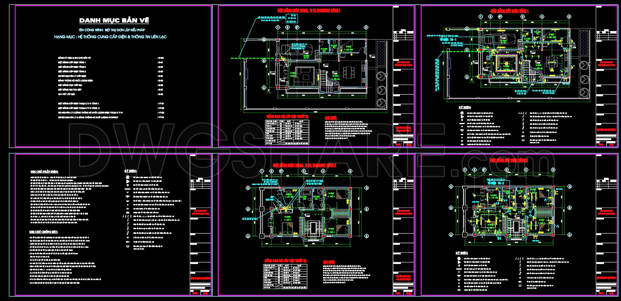 281. Residential Electrical Plans – Power, Lighting & Communication Systems DWG (1)
