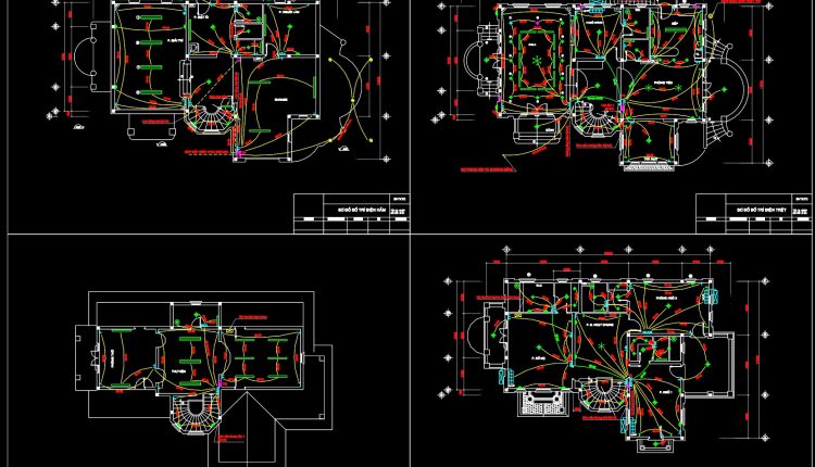 284.-residential-electrical-plans-lighting-layout-telephone-antenna-wiring-dwg-1