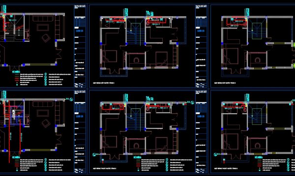 287.-3-story-house-plumbing-plans-water-supply-drainage-riser-diagrams-dwg-1