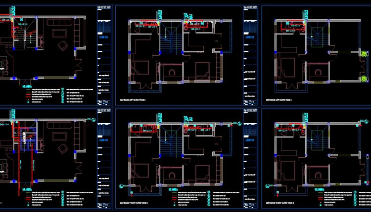 287.-3-story-house-plumbing-plans-water-supply-drainage-riser-diagrams-dwg-1