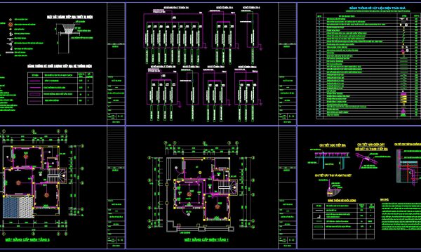 294.-2-story-house-electrical-plans-power-lighting-electrical-details-dwg