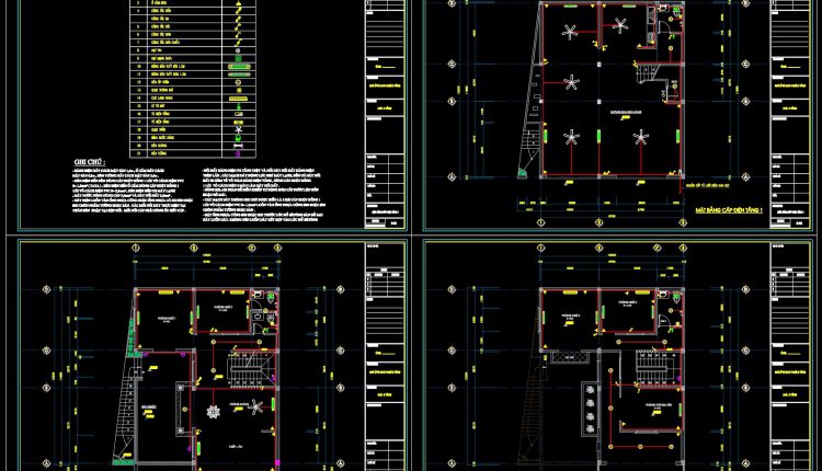 295.-3-story-house-electrical-plans-power-lighting-layouts-dwg