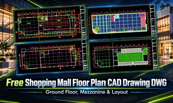 40. Free Shopping Mall Floor Plan Cad Drawing Dwg – Ground Floor, Mezzanine & Layout (2)