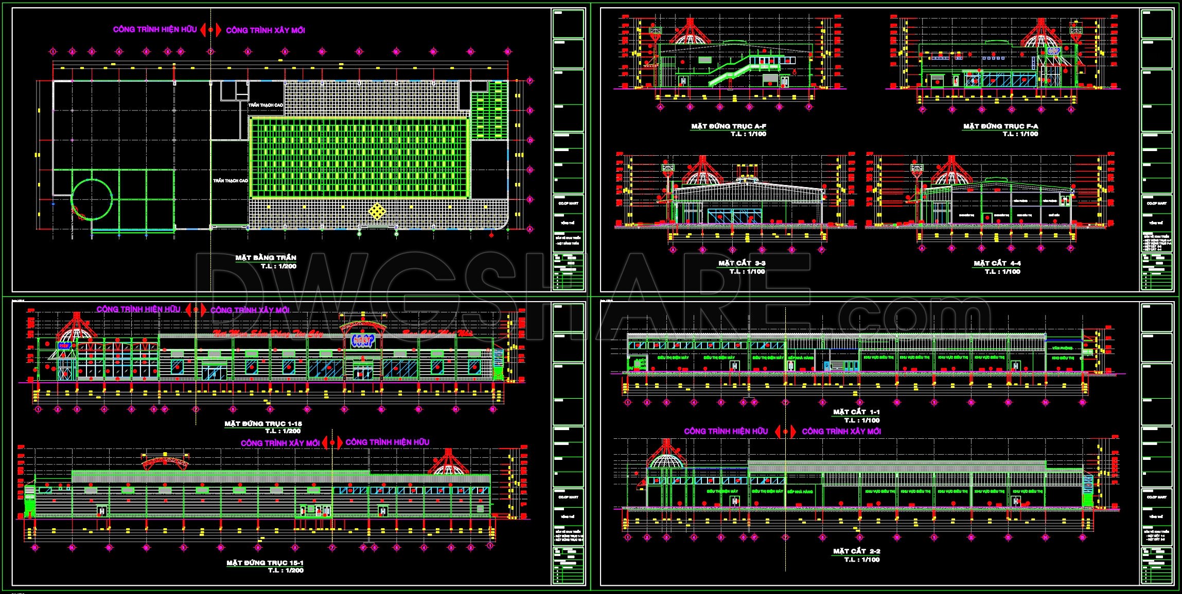Building Rafter Drawings 40. Free Shopping Mall Floor Plan CAD Drawing DWG – Ground Floor ...