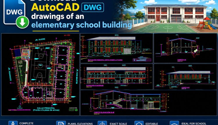 46. Download Autocad Dwg Drawings Of An Elementary School Building (1)