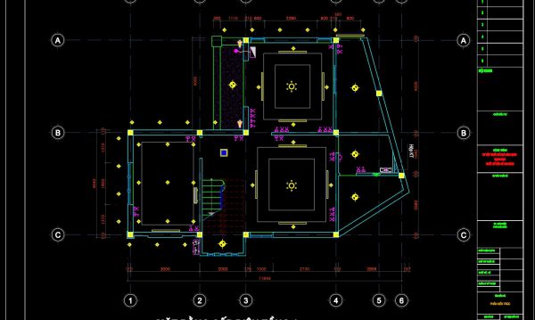 519.-electrical-power-layout-plans-ground-and-second-floor-cad-drawings-1